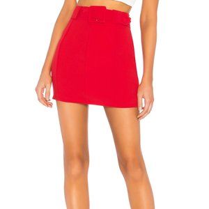 Lovers + Friends Lewis Skirt in Red